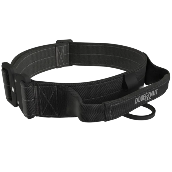 Ultra Lite 1.5 inch Blackout Tactical Dog Collar With Handle